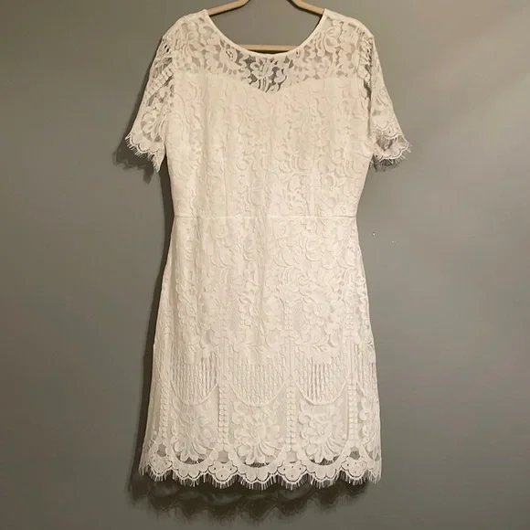 HELYO MSLG | Dresses | Nwt White Lace Dress Xxl By Helyo Mslg | Poshmark